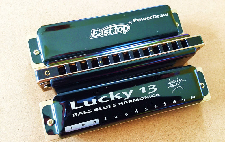 Lucky 13 bass blues harmonica